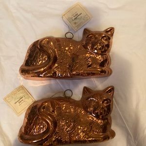 Cat shaped copper mold